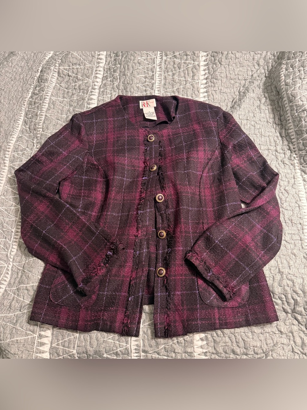 R&K Originals Women’s Purple Blazer | Size 12 |‎ Preowned | G2
